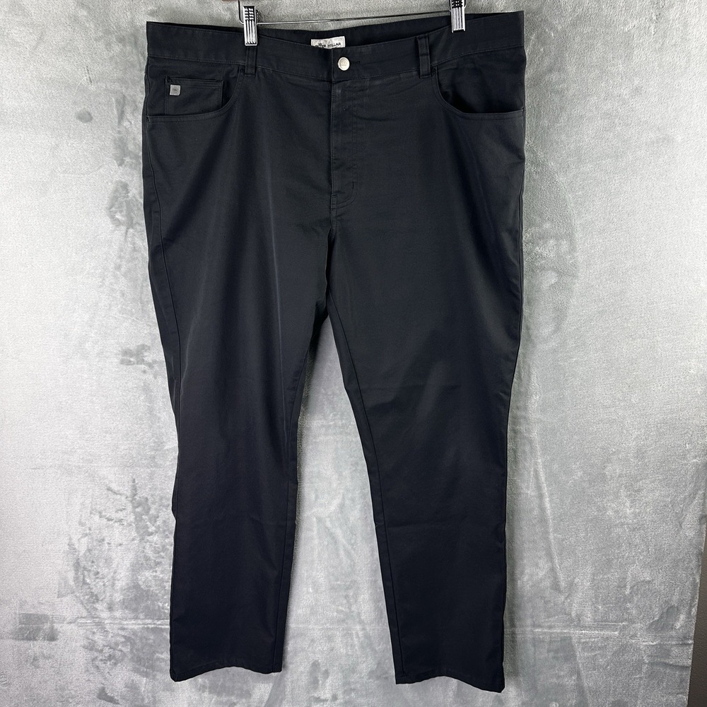 Peter Millar Crown Sports Men's EB66 Black Golf Pants 40x32